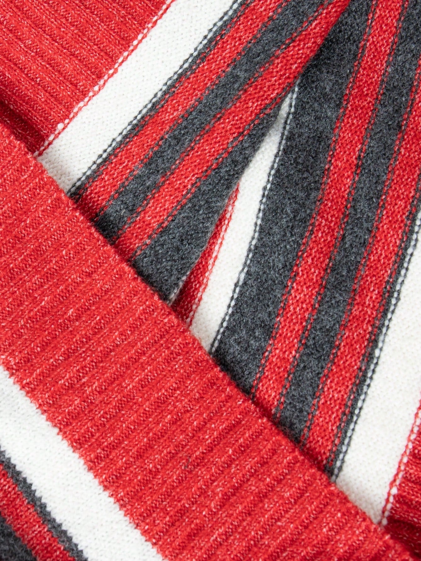 ANDREILEE STRIPED PULLOVER SWEATER