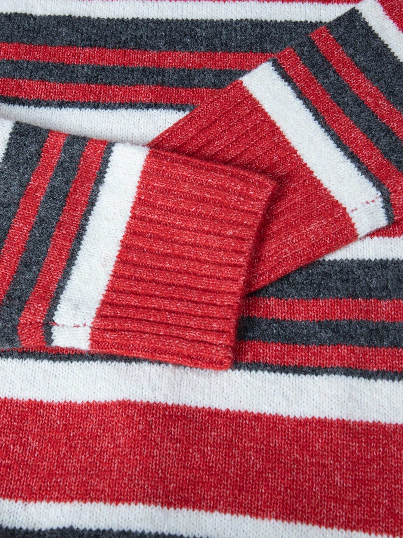 ANDREILEE STRIPED PULLOVER SWEATER