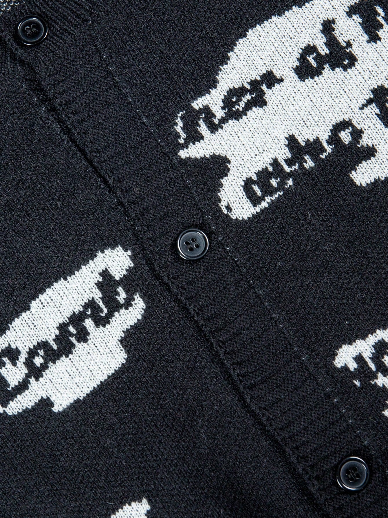 ANDREILEE ENGLISH CLOUD PATTERN OPEN-FRONT CARDIGAN