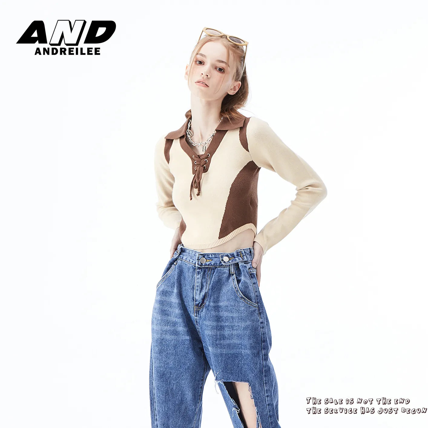 Color-Block Polo Sweater: Slim Fit, Chic Style