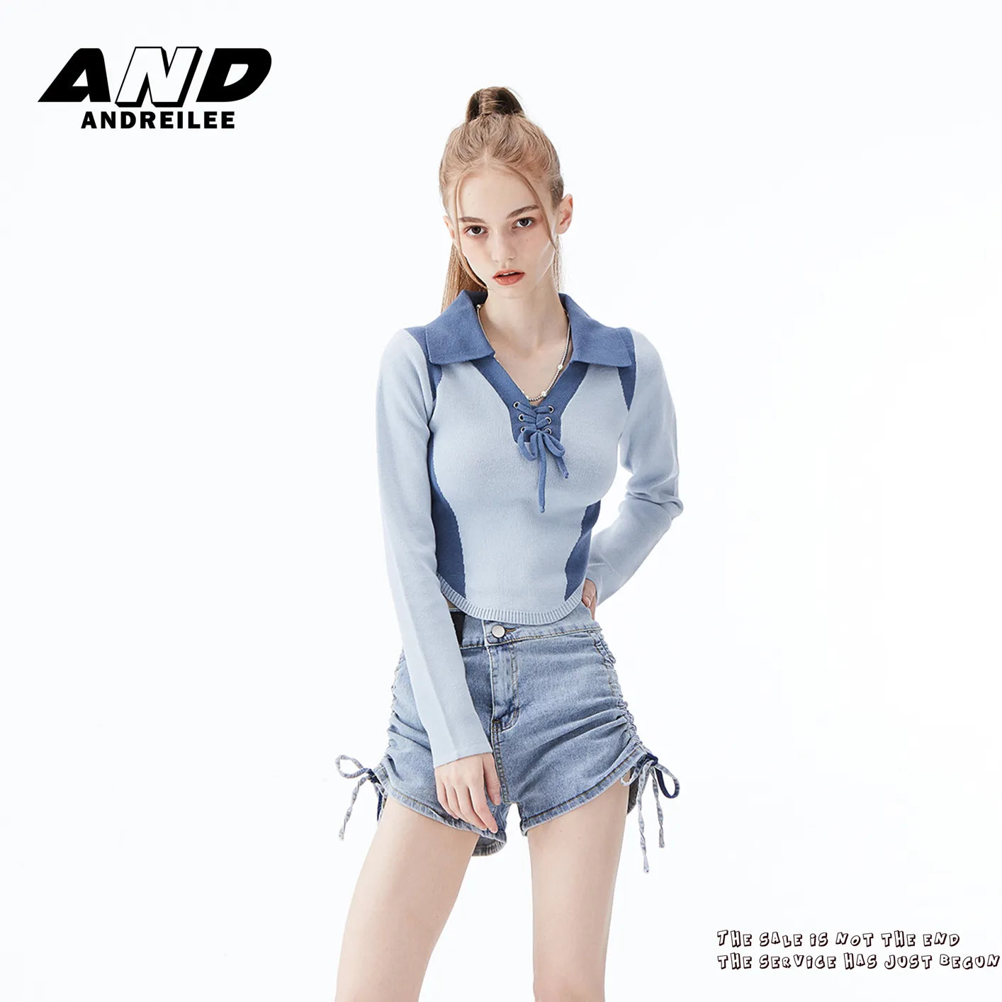 Color-Block Polo Sweater: Slim Fit, Chic Style