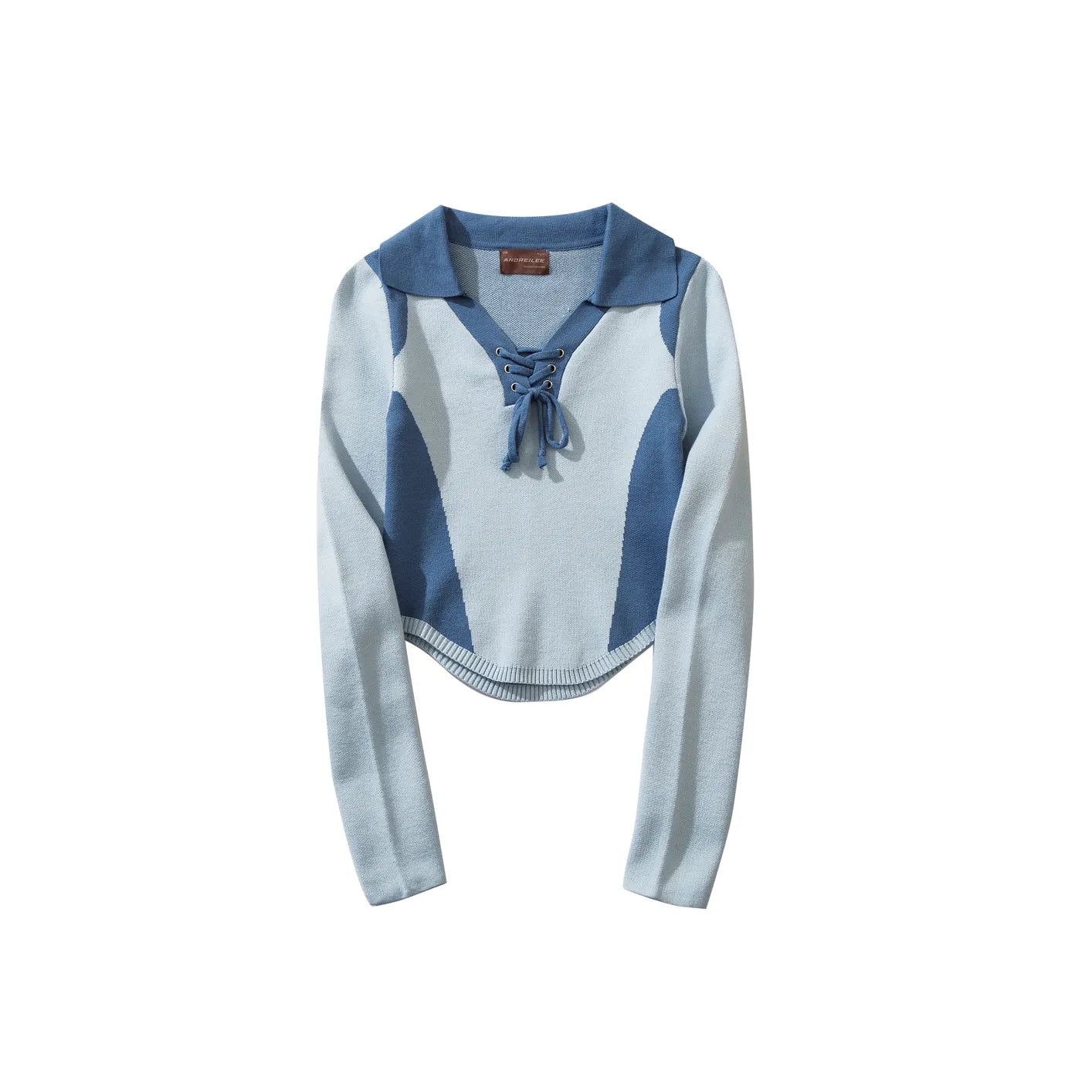 Color-Block Polo Sweater: Slim Fit, Chic Style