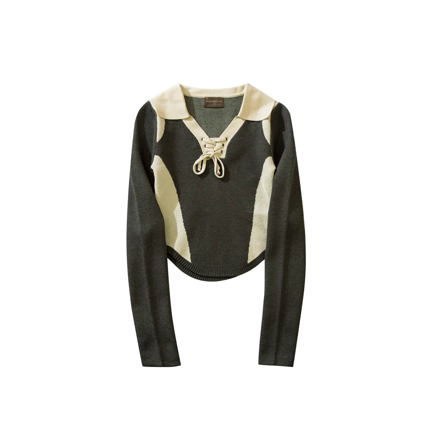 Color-Block Polo Sweater: Slim Fit, Chic Style