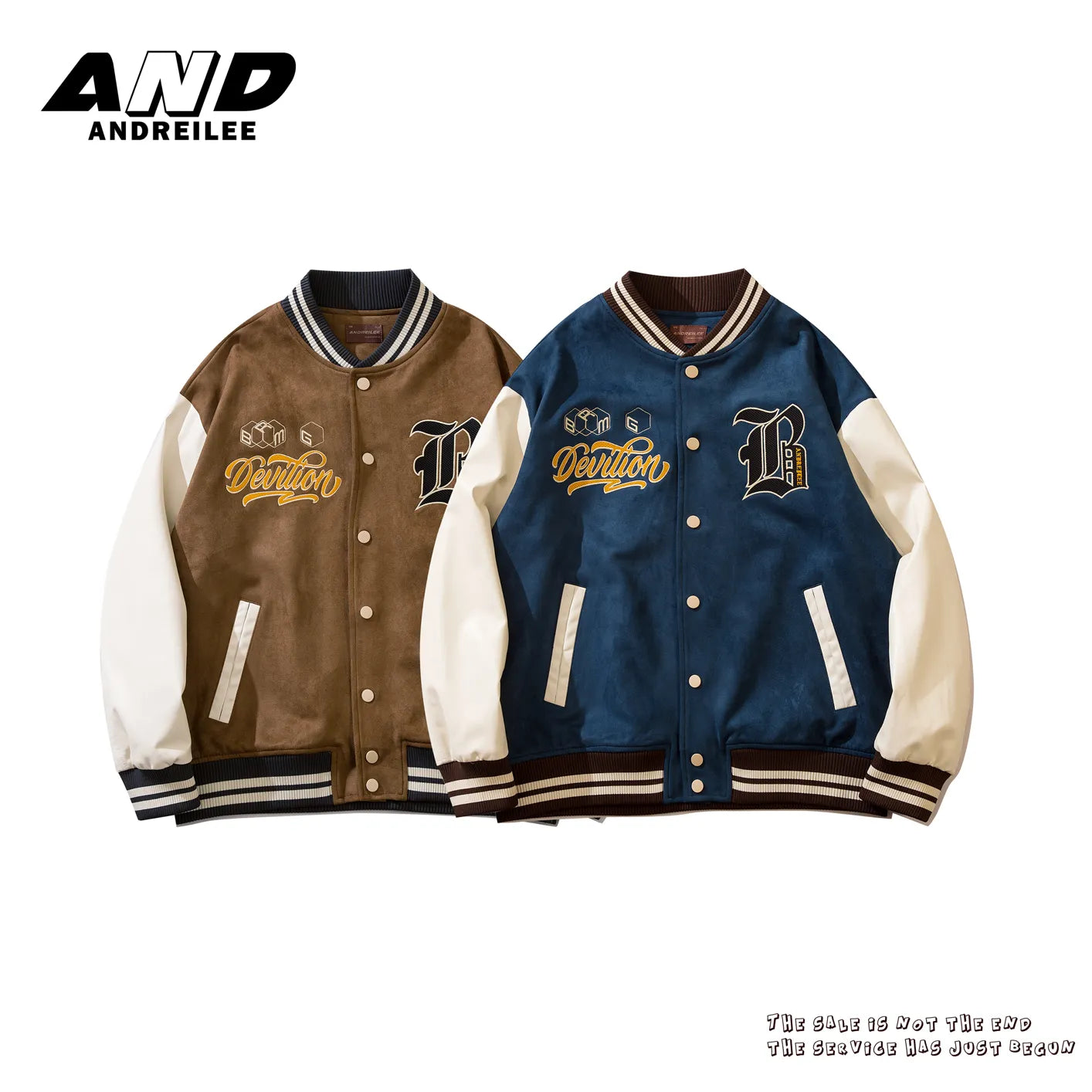 Embroidered Color-Block Jacket: Casual Street Fashion