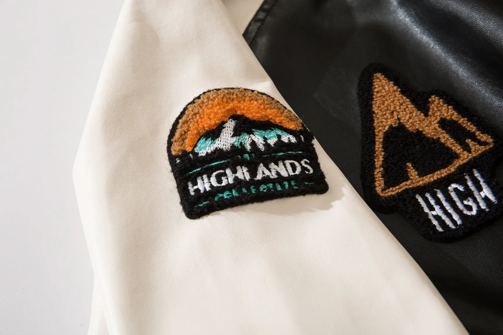 Embroidered PU Baseball Jacket: Casual Street