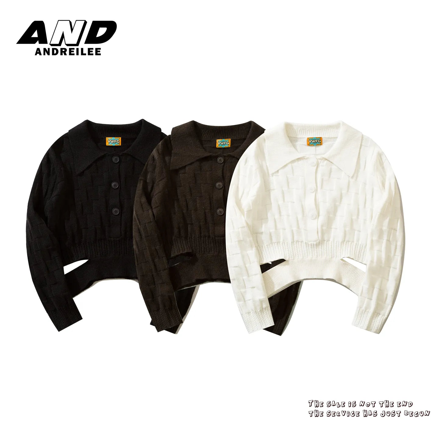 Hot Girl Knitted Top: Separate Hem, Trendy Design