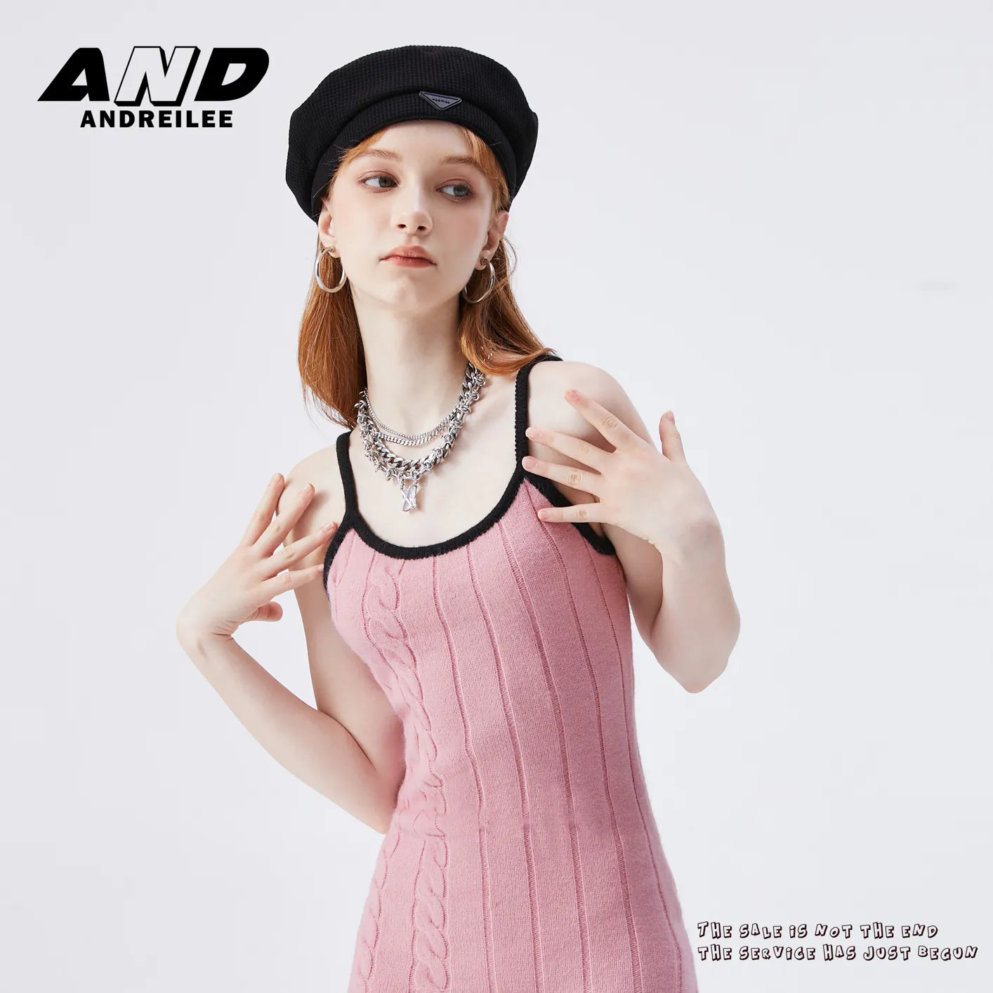 Knit Cardigan & Skirt Suit: Fashionable Autumn/Winter