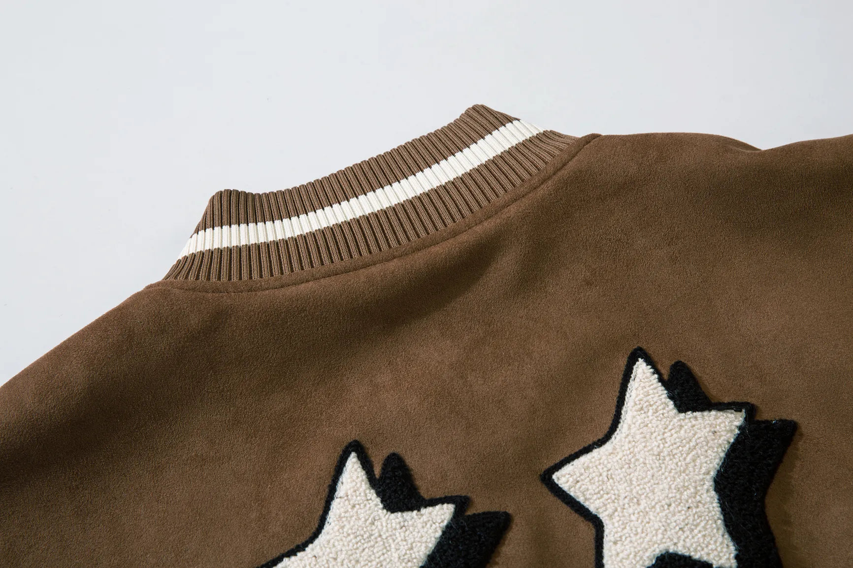 Leather Sleeve Letter Jacket: Casual Baseball