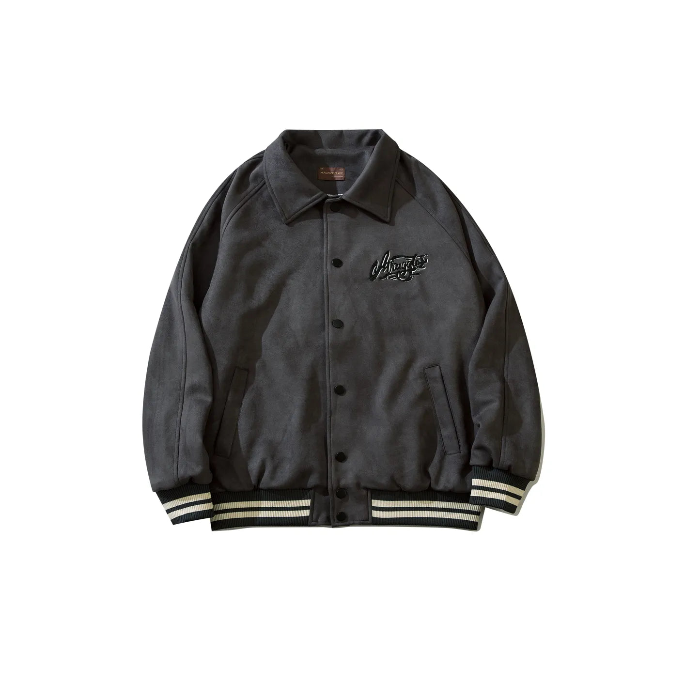 Retro Letter Embroidered Jacket: Trendy All-Match