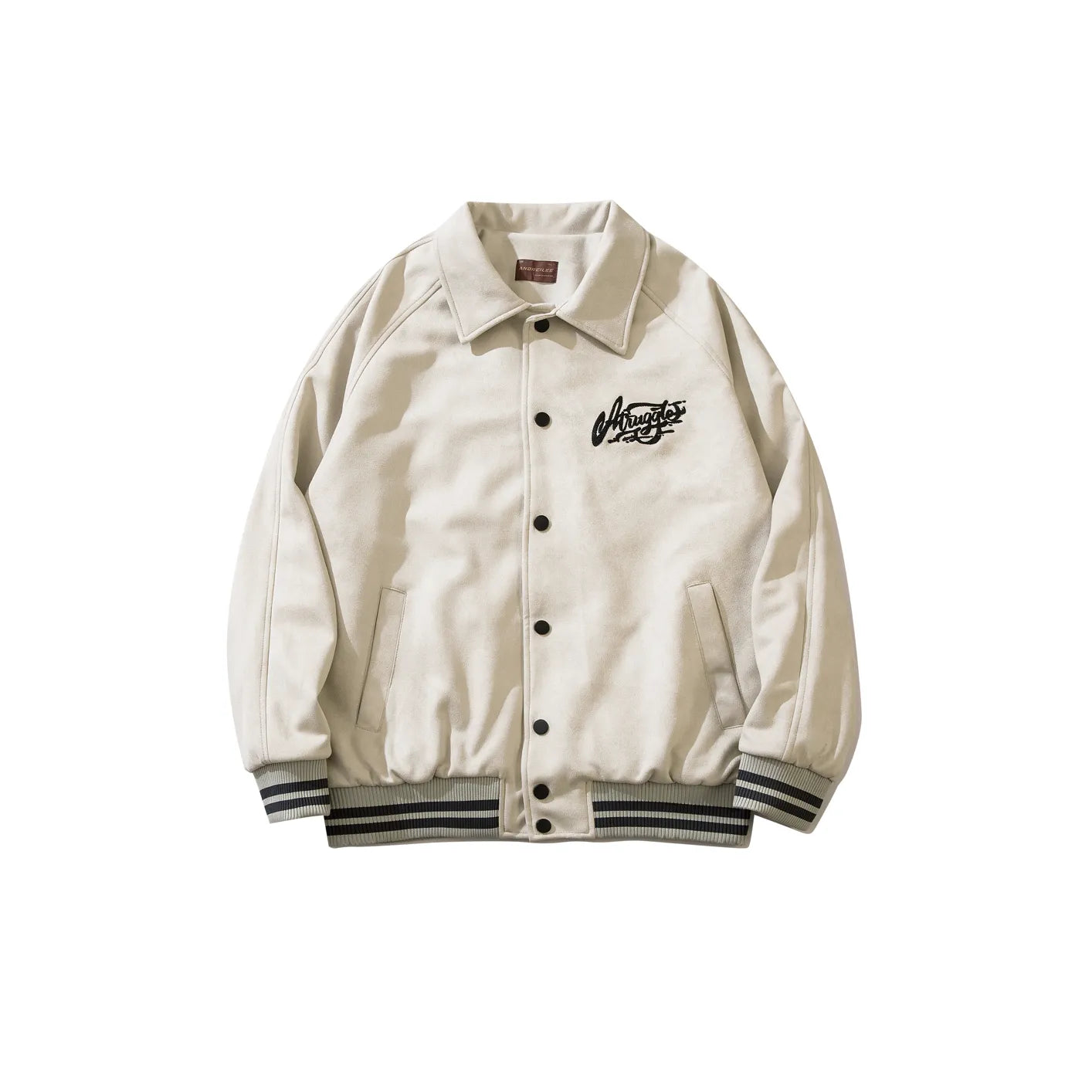 Retro Letter Embroidered Jacket: Trendy All-Match