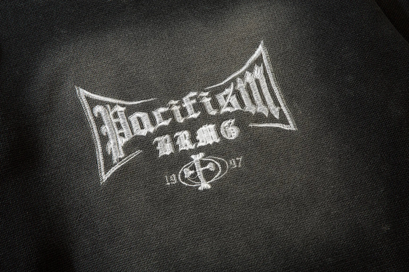 Washed Distressed Embroidered Sweater: Casual Loose