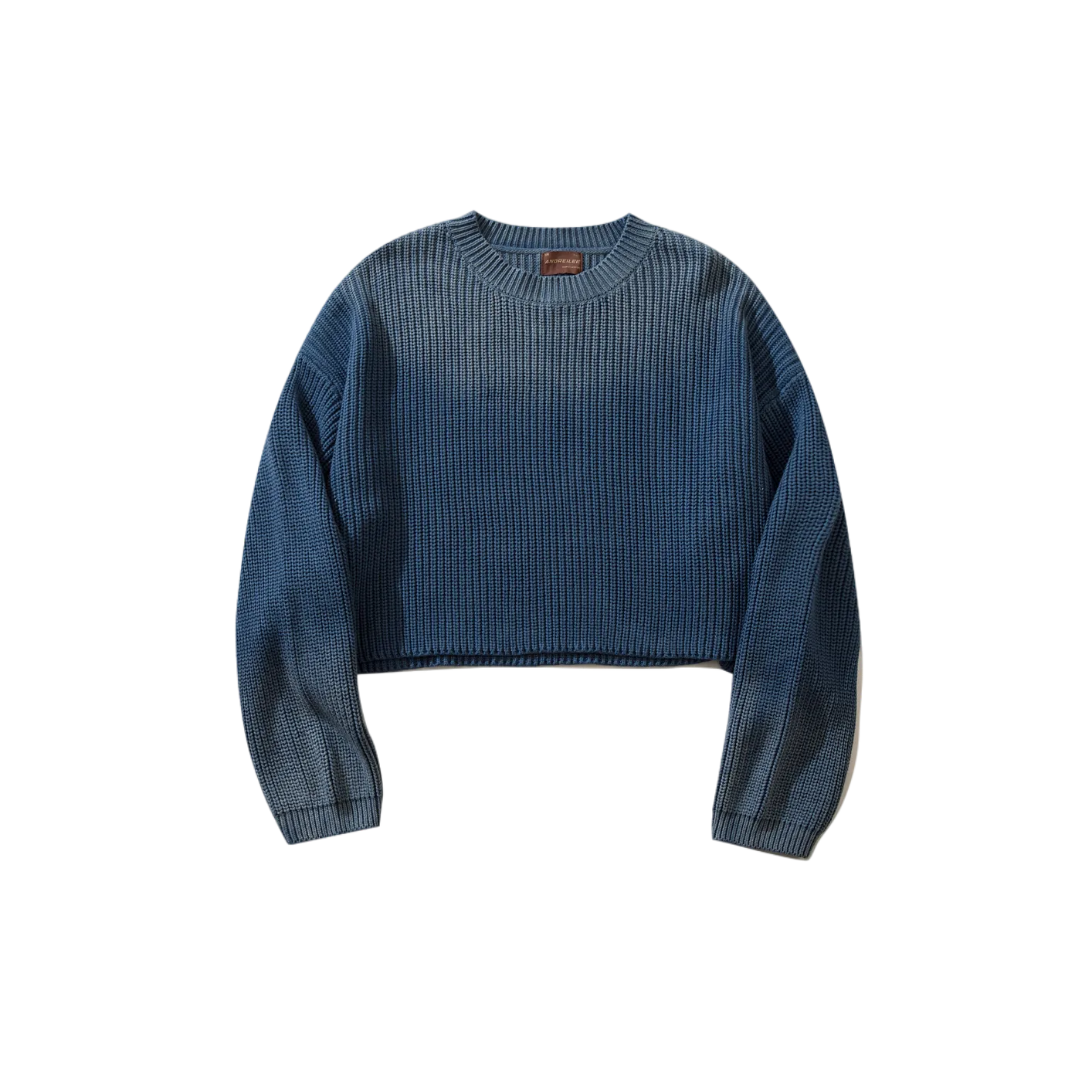 Washed Plain Color Knit Sweater: Loose Fashion