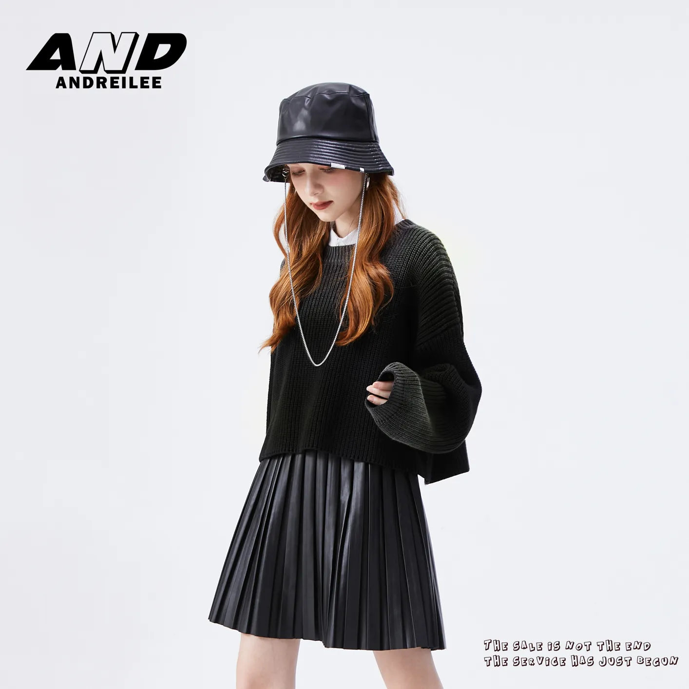 Washed Plain Color Knit Sweater: Loose Fashion