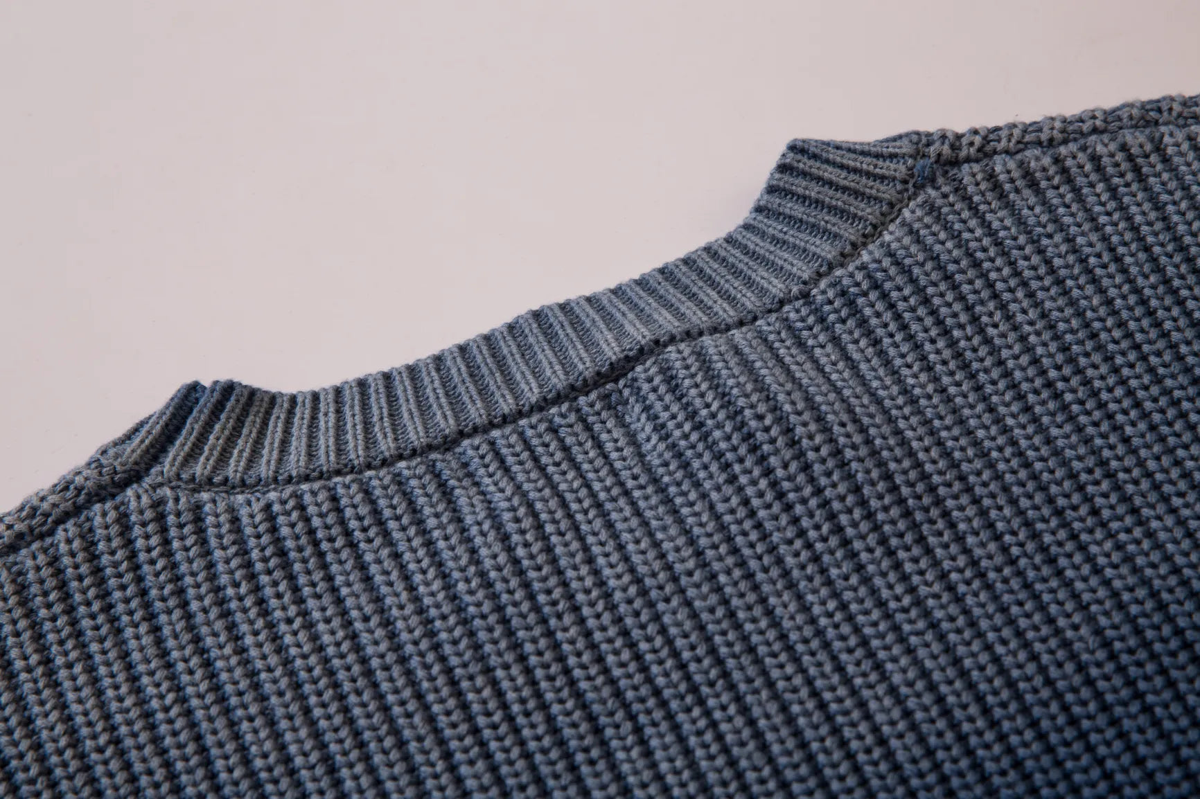 Washed Plain Color Knit Sweater: Loose Fashion