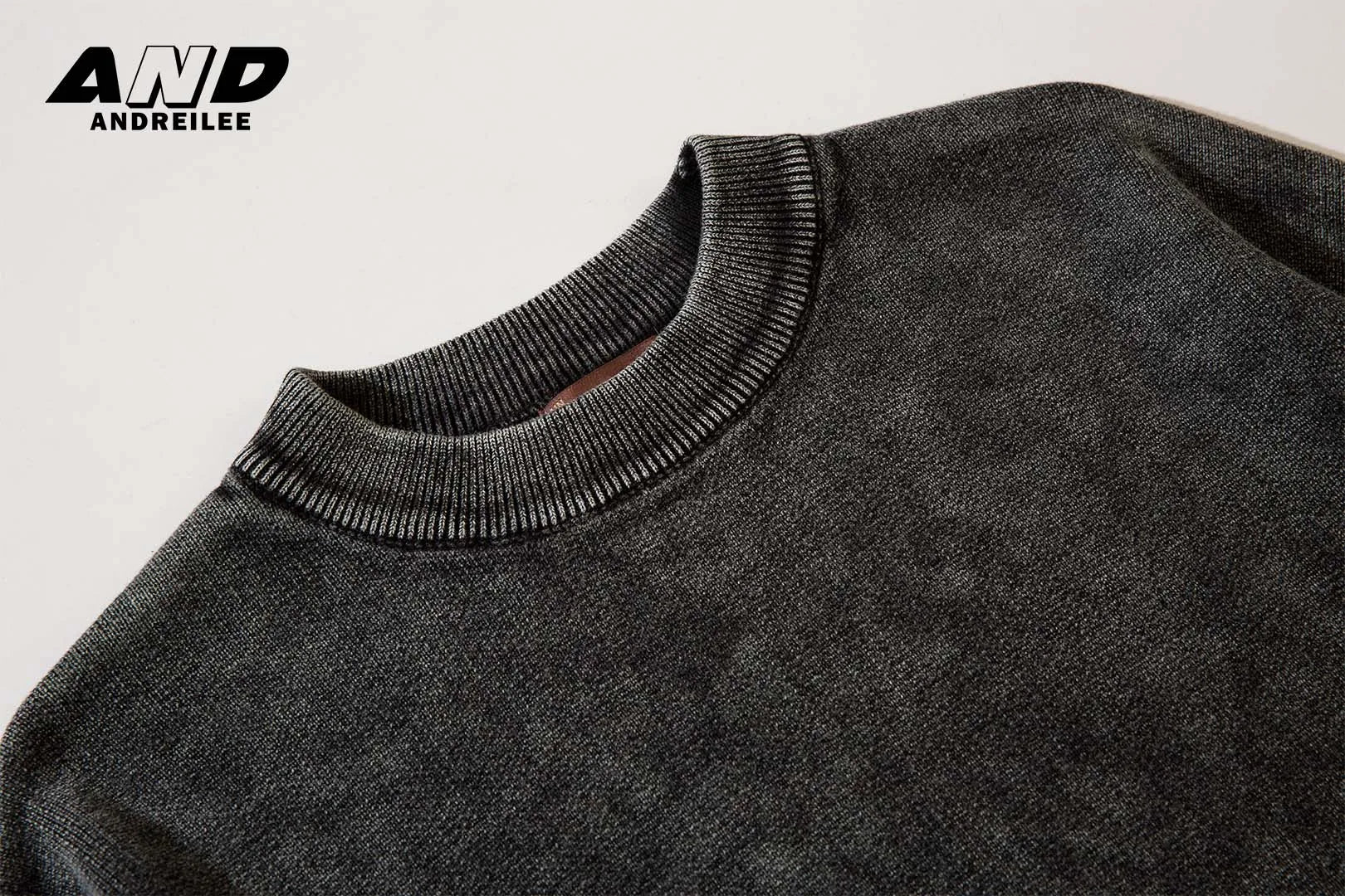 Washed Solid Color Knitwear: Casual Loose Fit