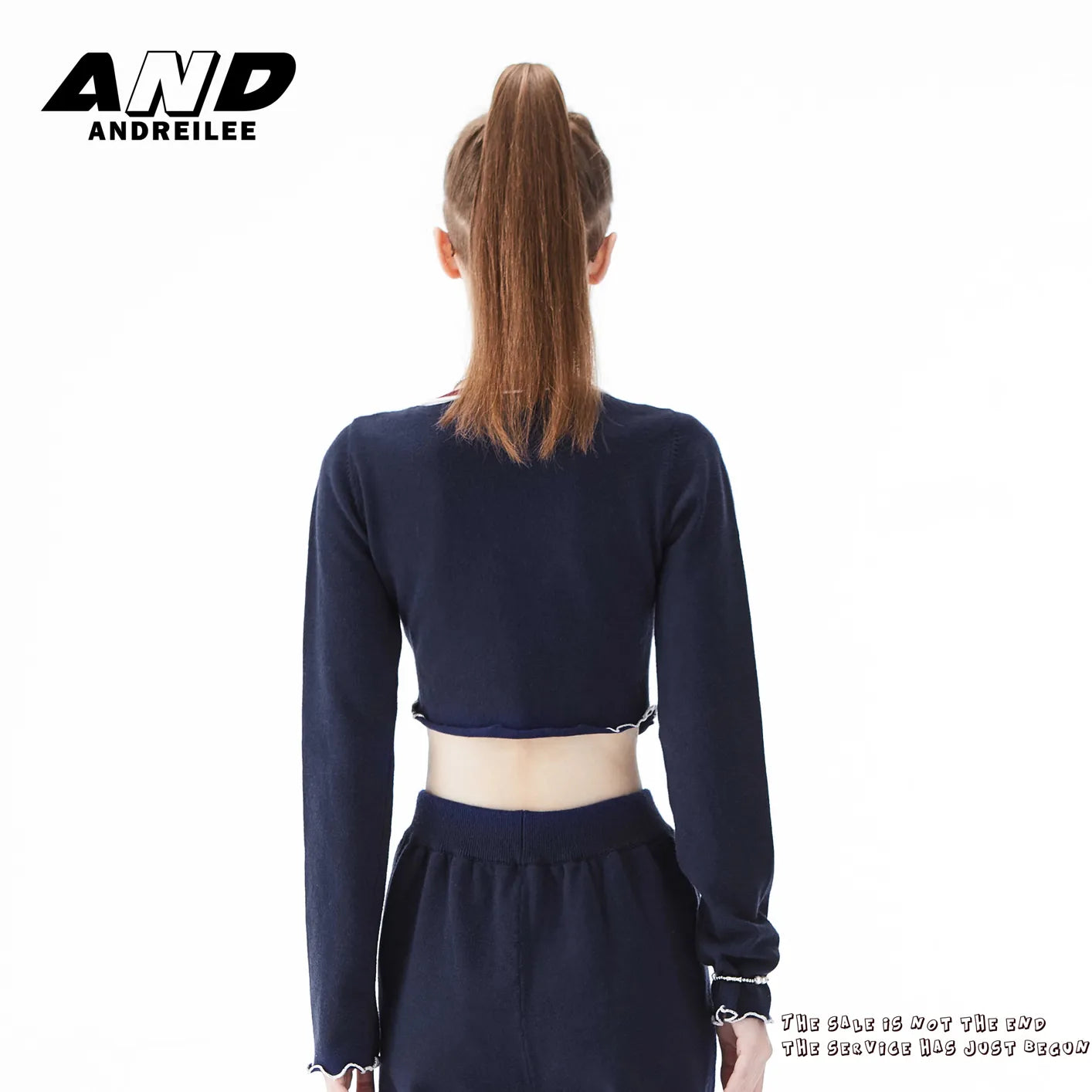 Women's Letter Knit Slim Trendy Spice Shirt