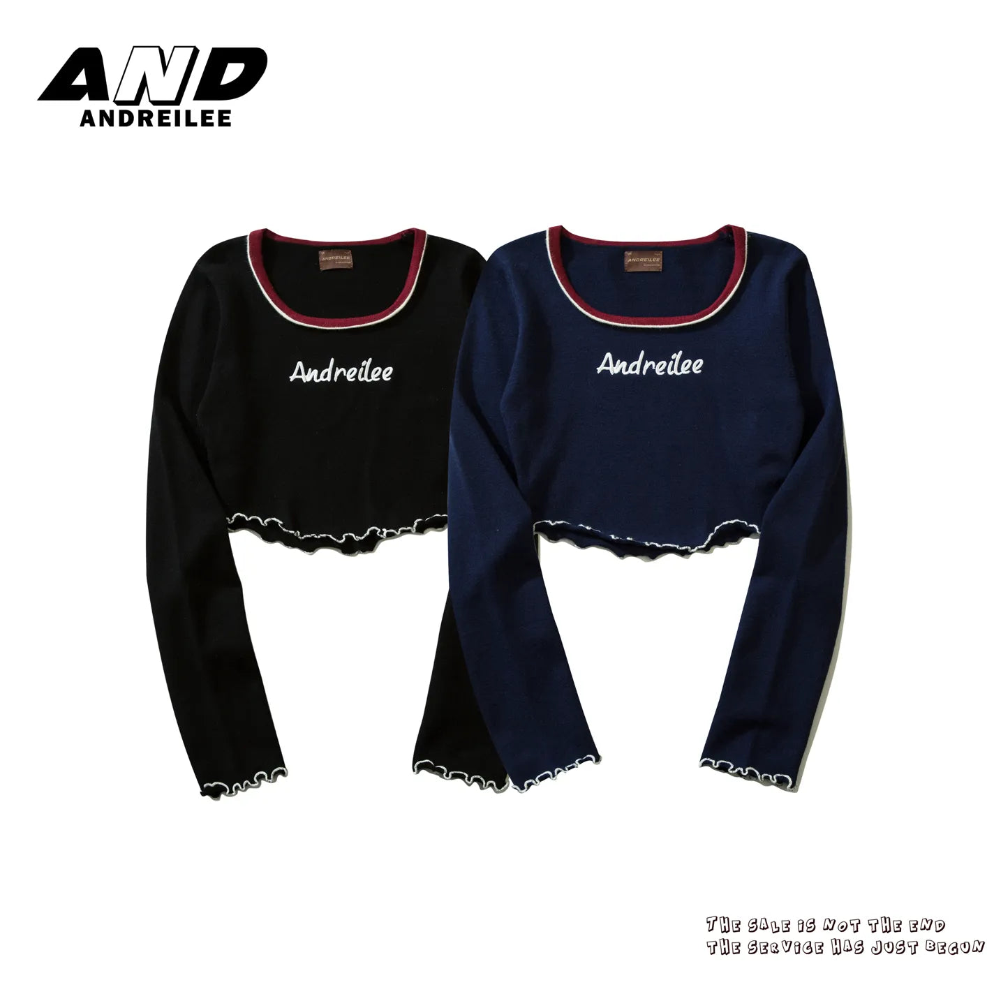 Women's Letter Knit Slim Trendy Spice Shirt