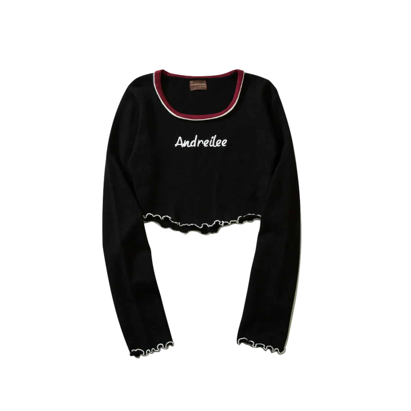 Women's Letter Knit Slim Trendy Spice Shirt